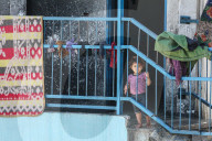 Displaced Gazans shelter in schools