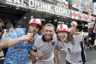 England's Euro 2024 Group C match against Slovenia at BOXPARK Croydon in south London, UK.