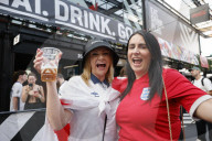 England's Euro 2024 Group C match against Slovenia at BOXPARK Croydon in south London, UK.