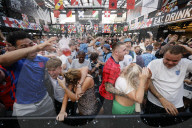 England's Euro 2024 Group C match against Slovenia at BOXPARK Croydon in south London, UK.