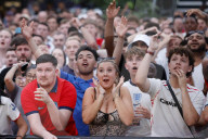 England's Euro 2024 Group C match against Slovenia at BOXPARK Croydon in south London, UK.