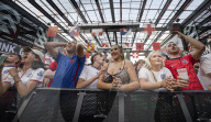 England's Euro 2024 Group C match against Slovenia at BOXPARK Croydon in south London, UK.