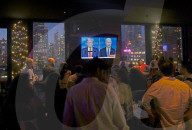 CNN Presidential Election Debate Seen on Screens in Times Square, New York, United States - 27 Jun 2024