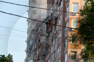 Russian missile strikes Dnipro apartment block