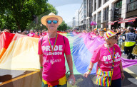 Pride in London parade, Park Lane to Trafalgar Square, London, Great Britain 
29th June 2024