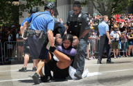 St. Louis Pride parade delayed as Pro-Palestine protesters block path