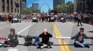 St. Louis Pride parade delayed as Pro-Palestine protesters block path