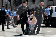 St. Louis Pride parade delayed as Pro-Palestine protesters block path