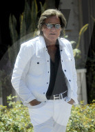 Controversial real estate tycoon Mohamed Hadid, 75, is seen for the first time since he was exposed for sending allegedly racist and homophobic messages to a New York Congressman