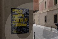 Barcelona - Graffiti and posters against tourism in Barcelona