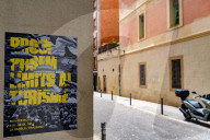 Barcelona - Graffiti and posters against tourism in Barcelona