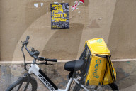 Barcelona - Graffiti and posters against tourism in Barcelona