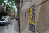 Barcelona - Graffiti and posters against tourism in Barcelona