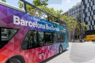 Barcelona - Graffiti and posters against tourism in Barcelona