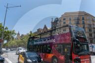 Barcelona - Graffiti and posters against tourism in Barcelona