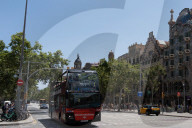 Barcelona - Graffiti and posters against tourism in Barcelona