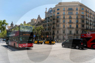 Barcelona - Graffiti and posters against tourism in Barcelona