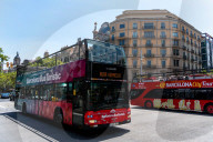 Barcelona - Graffiti and posters against tourism in Barcelona