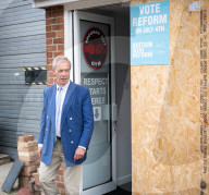 Nigel Farage and The Reform UK party’s final day of campaigning in the 2024 general election campaign, Clacton-on-Sea, Essex, Great Britain 
3rd July 2024