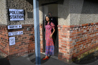 Rishi Sunak voting, Northallerton, North Yorkshire, UK - 04 Jul 2024