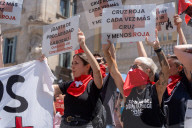 Barcelona - Protest by Red Cross workers