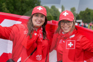 FUSSBALL - EURO 2024: Fanmärsche vor dem Spiel England - Schweiz in Düsseldorf