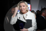 NEWS - Frankreich: Marine Le Pen am Wahlabend anlässlich der zweiten Runde der französischen Parlamentswahlen 