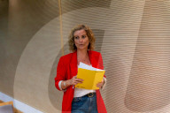 Press conference of Esquerra Republicana de Catalunya