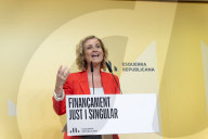 Press conference of Esquerra Republicana de Catalunya