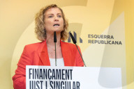 Press conference of Esquerra Republicana de Catalunya