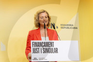 Press conference of Esquerra Republicana de Catalunya