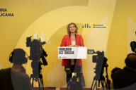 Press conference of Esquerra Republicana de Catalunya