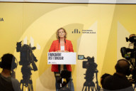 Press conference of Esquerra Republicana de Catalunya