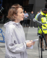 Protest outside Amazon London HQ