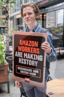 Protest outside Amazon London HQ