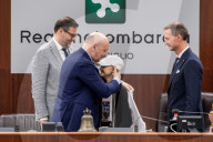 Premiazione delle squadre professionistiche lombarde in Consiglio Regionale della Lombardia
