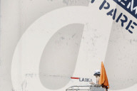 Roma, murales di Laika  che ritrae Michela Murgia sulla facciata del V Municipio