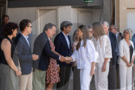 Barcelona, Princess Leonor and Infanta Sofia visit Jaume Plensa