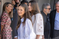 Barcelona, Princess Leonor and Infanta Sofia visit Jaume Plensa