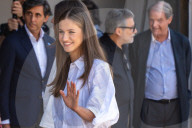 Barcelona, Princess Leonor and Infanta Sofia visit Jaume Plensa