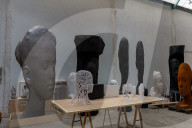 Barcelona, Princess Leonor and Infanta Sofia visit Jaume Plensa