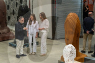 Barcelona, Princess Leonor and Infanta Sofia visit Jaume Plensa