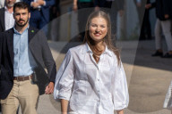 Barcelona, Princess Leonor and Infanta Sofia visit Jaume Plensa
