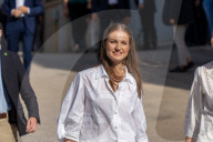Barcelona, Princess Leonor and Infanta Sofia visit Jaume Plensa