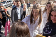 Barcelona, Princess Leonor and Infanta Sofia visit Jaume Plensa