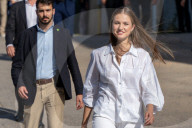 Barcelona, Princess Leonor and Infanta Sofia visit Jaume Plensa