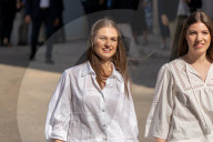 Barcelona, Princess Leonor and Infanta Sofia visit Jaume Plensa