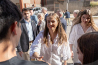 Barcelona, Princess Leonor and Infanta Sofia visit Jaume Plensa