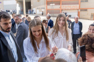 Barcelona, Princess Leonor and Infanta Sofia visit Jaume Plensa