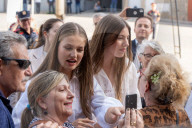 Barcelona, Princess Leonor and Infanta Sofia visit Jaume Plensa